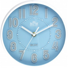 Detské nástenné hodiny MPM, 3228.30 - modrá, 20cm