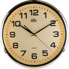 Nástenné hodiny MPM, 2450.8080.SW - zlatá/zlatá, 36cm