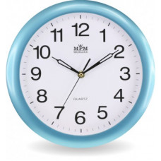 Nástenné hodiny MPM, 2455.30.SW - modrá, 28cm