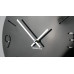 Dizajnové nástenné hodiny Slim Flex z111a-1-0-x, 30 cm, čierne lesklé