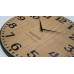 Dubové nástenné hodiny Elegante Flex z227-1d-1-x tmavohnedé, 50 cm