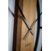 Dubové hodiny Loft Round kovové 50cm, z231 