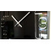 Dizajnové nástenné hodiny Digit Flex z120-1-0-x, 50 cm, čierne