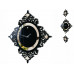 Dizajnové nástenné hodiny Glamour Flex z82-1, 145 cm, čierne