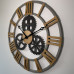 Dizajnové nástenné hodiny Industrial 2. z229-1a1d 80 cm, šedá