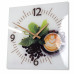 Sklenené nástenné hodiny Coffee 3 Flex z51d s-d-x, 30 cm