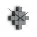 Dizajnové nástenné nalepovacie hodiny Future Time FT3000TT Cubic titanium