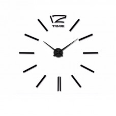 3D Nalepovacie hodiny DIY Clock 12 Time XL Black 90-130cm