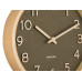 Drevené nástenné hodiny Karlsson KA5851MG, zelená 22cm  