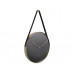 Nástenné hodiny s opaskom Karlsson KA5767, 58 cm čierna 