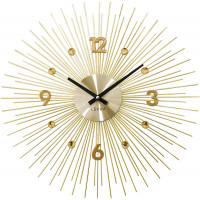 Nástenné hodiny LAVVU LCT1142 CRYSTAL Lines Zlaté, 49 cm