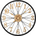 Dizajnové kovové hodiny MPM E04.4489.9080, zlaté/čierne 
