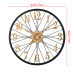 Dizajnové kovové hodiny MPM E04.4489.9080, zlaté/čierne 