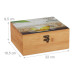 Bambusová čajová krabička so 6 priehradkami RD27597 