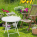 Záhradný okrúhly stôl RD20057, biela