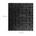 Samolepiace 3D panely s tehlovým vzhľadom RD26763, čierna 10ks