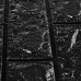 Samolepiace 3D panely s tehlovým vzhľadom RD26763, čierna 5ks