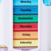 Týždenný dávkovač liekov RD23633, farebný