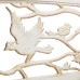 Záhradná lavica s dizajnom vtákov, RD30989, biela
