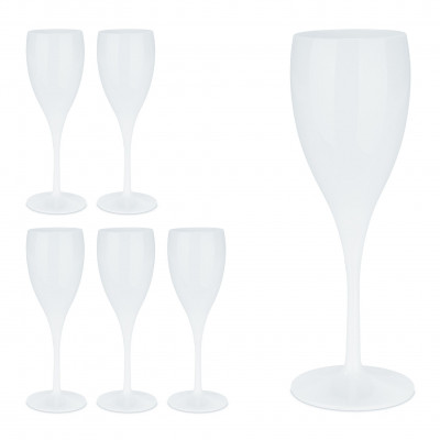 Sada 6ks plastových pohárov na šampanské RD44217