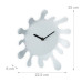 Moderné nástenné hodiny RD43043, 28cm biela