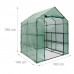 Fóliový skleník s policami zelený 195cm x 140cm, RD18889