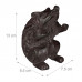 Knižná zarážka ježko z liatiny RD6401, čierna