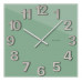 Sklenené nástenné hodiny, zelené VCT1109 Glassico 40cm