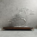 Drôtený bonsaj Luxury Collection L- 28x28cm,  strieborná