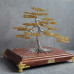 Drôtený bonsaj M- 20x24cm, strieborná/ zlatá 