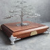 Drôtený bonsaj Luxury Collection S- 15x15cm, strieborná 