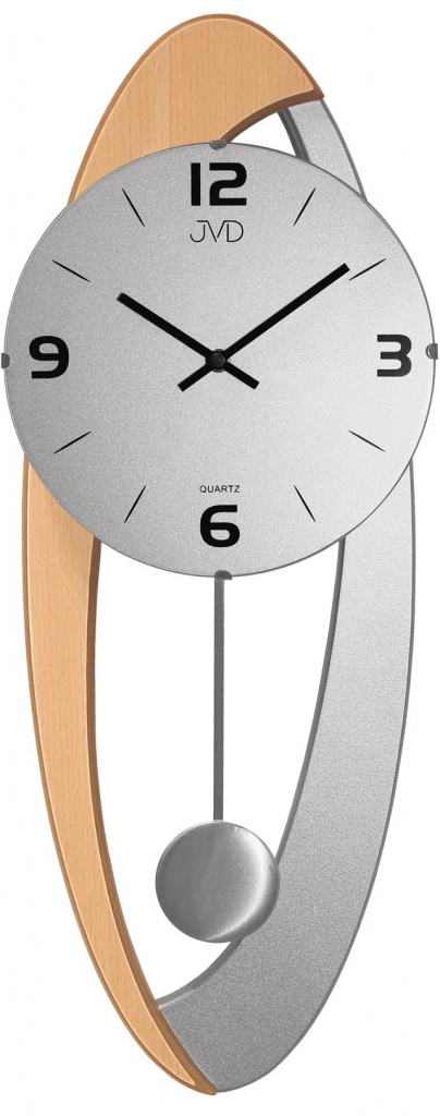 Dizajnové kyvadlové nástenné hodiny JVD NS15021/ 68, 58cm 