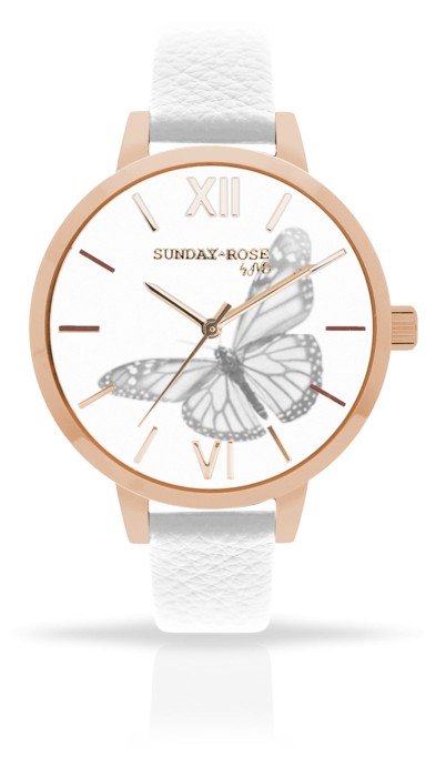 Náramkové hodinky JVD SUNDAY ROSE Alive Butterfly Sense 