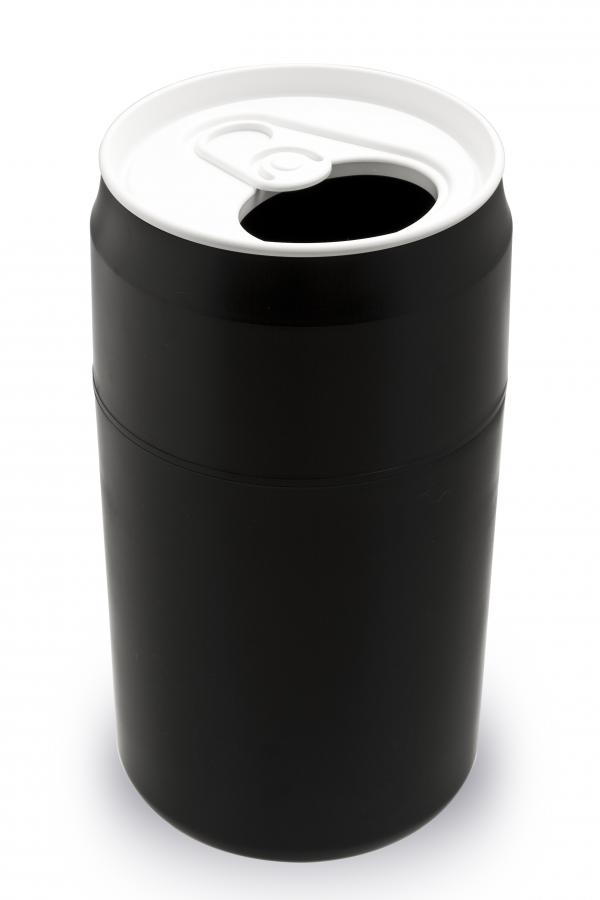 Odpadkový kôš Qualy Capsule Can, čierny 