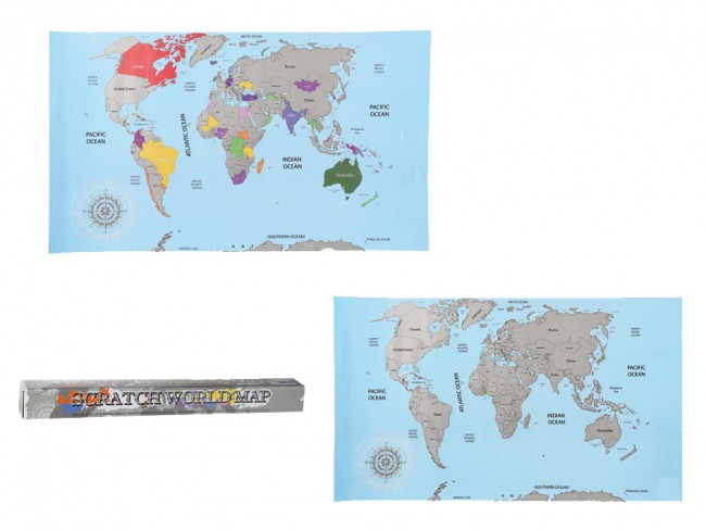 Stieracia mapa sveta 88x52 cm 