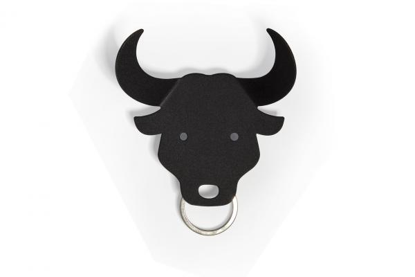 Vešiačik na kľúče Qualy Bull Key Holder, býk čierny 