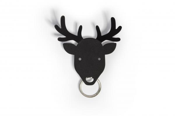 Vešiačik na kľúče Qualy Deer Key Holder, jeleň čierny 