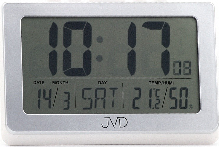 Nástenné aj stolové digitálne hodiny JVD DH1708 