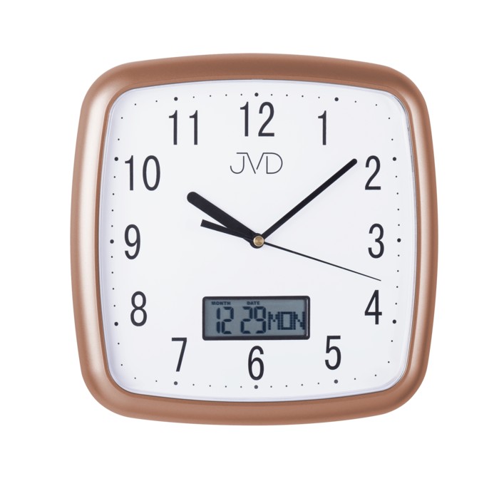 Nástenné hodiny JVD DH615.5, Rose 25cm 