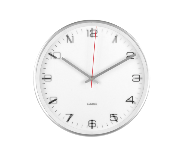 Dizajnové nástenné lentikulárne hodiny 5656WH Karlsson 30cm 