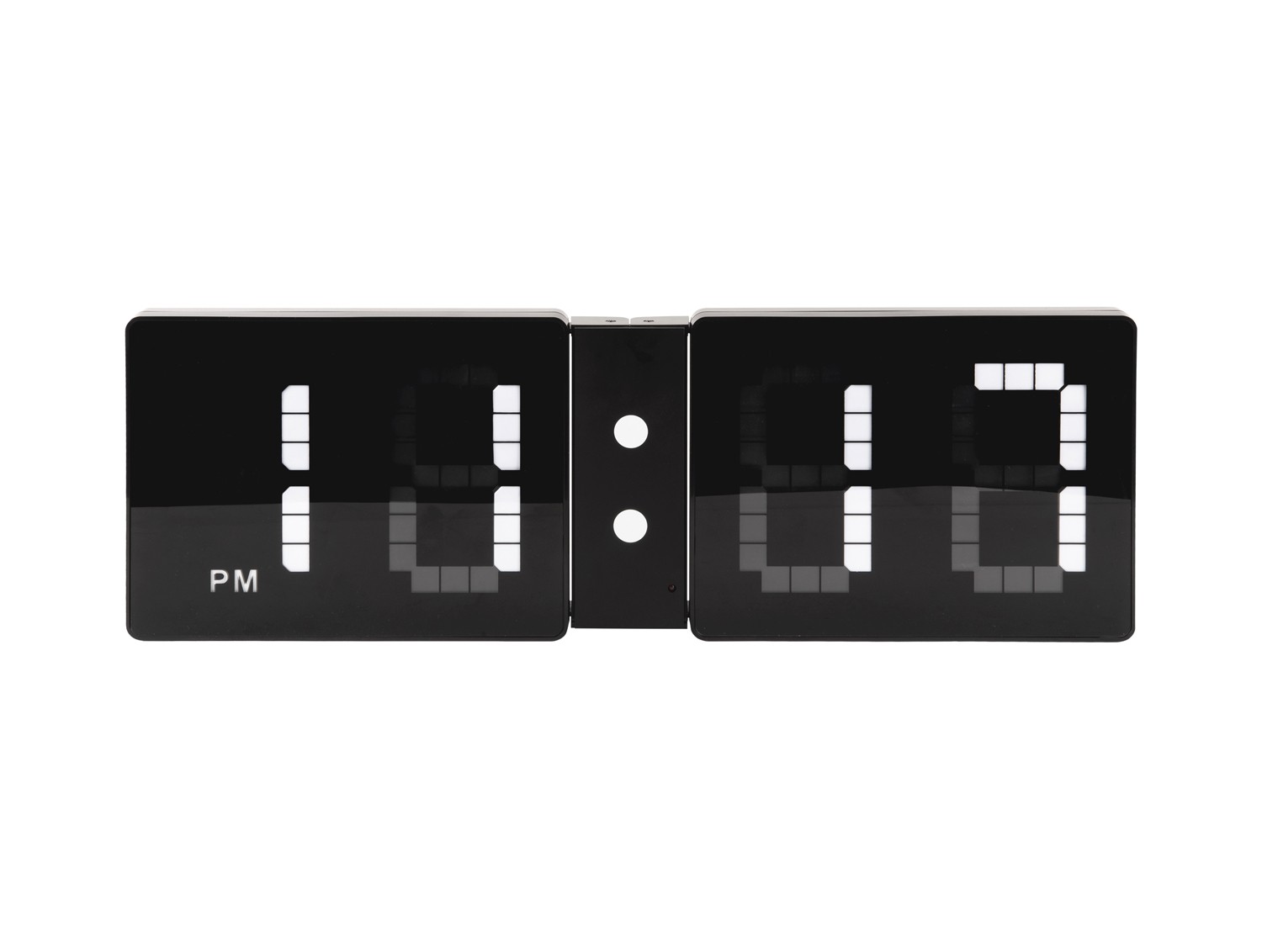 Nástenné hodiny LED Look Flip KA5897BK Karlsson, 60cm 