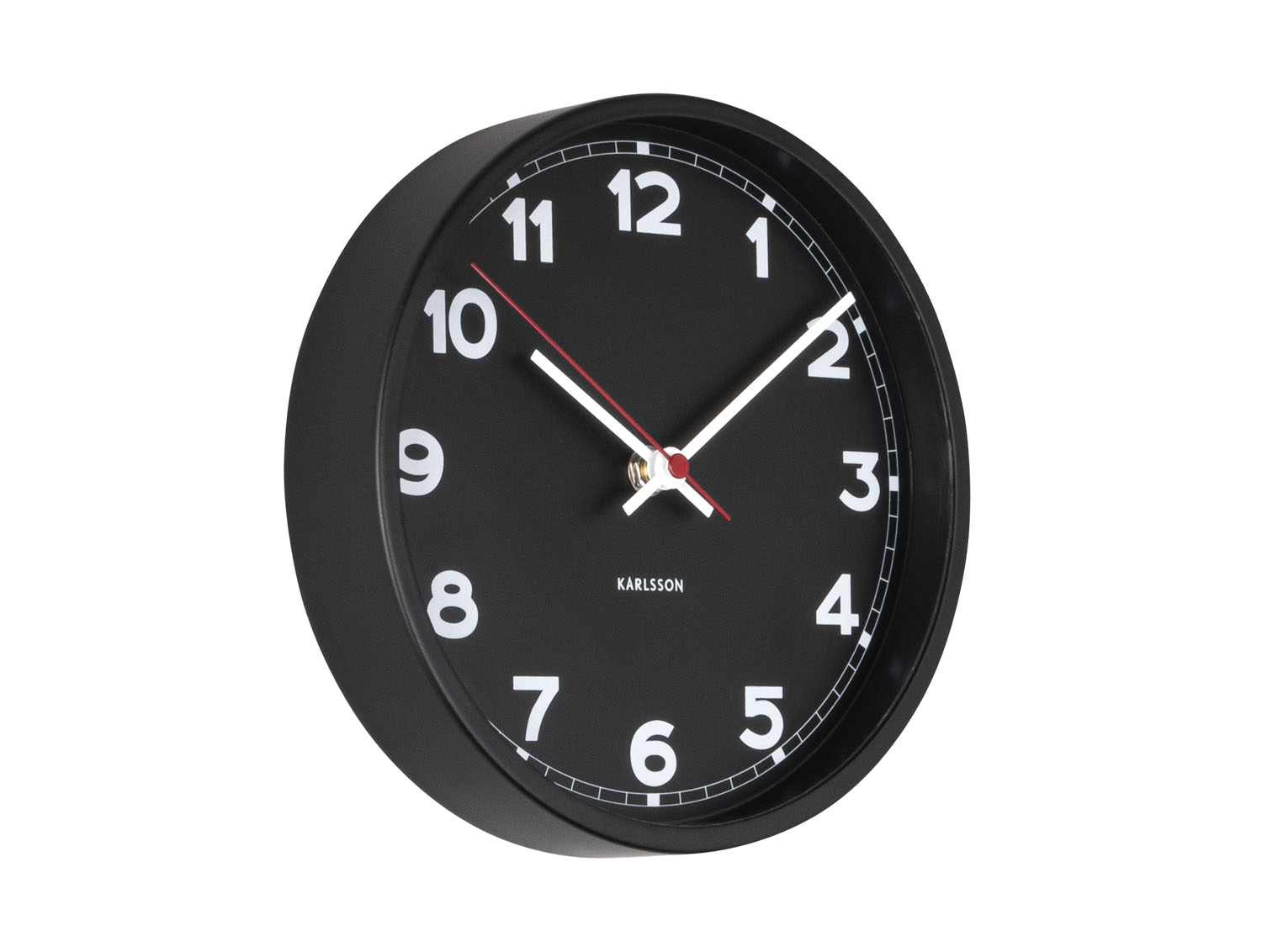 Nástenné hodiny New Classic Karlsson KA5846, čierna 20cm  