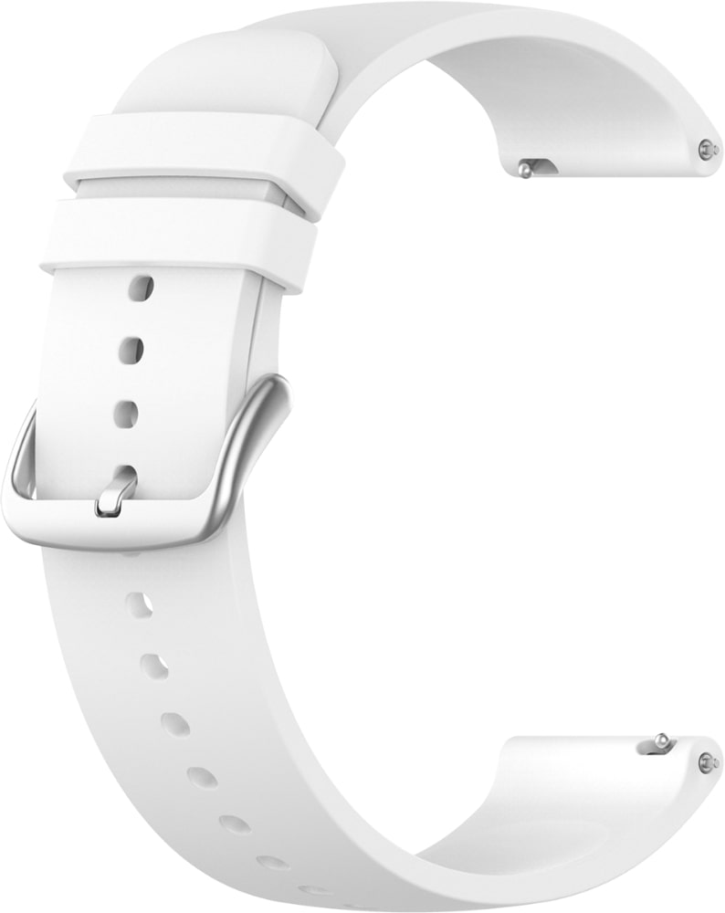 Biely silikónový remienok na hodinky, lavvu LS00W22, 22mm 
