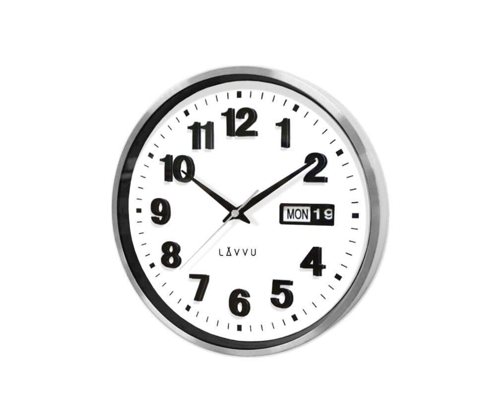Kovové hodiny s ukazovateľom dátumu LAVVU DATE METAL, LCT4050 