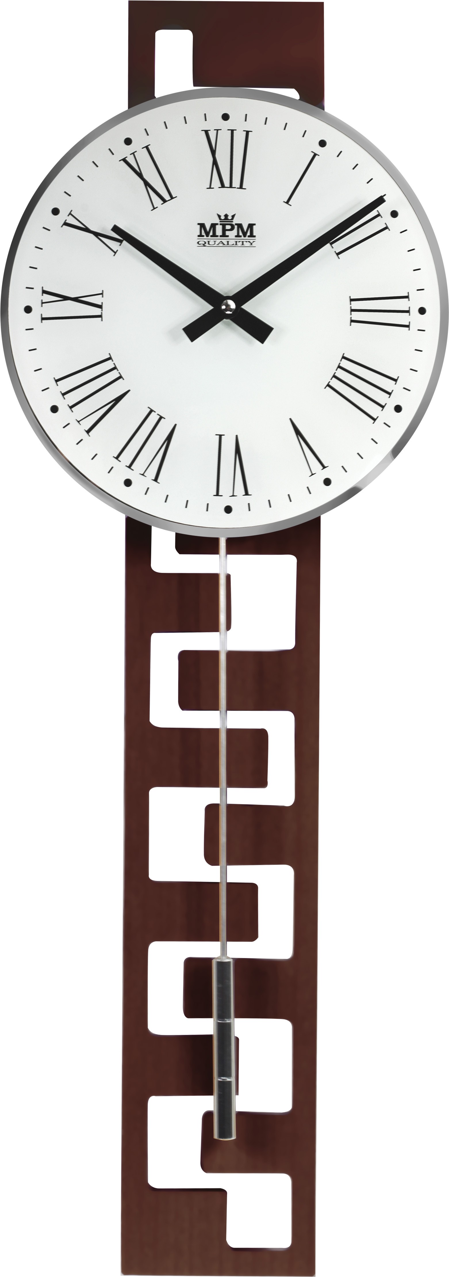 Kyvadlové hodiny MPM 3186.54, drevo, 71cm 