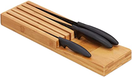 Bambusový organizér na nože RD8871, 39 cm 